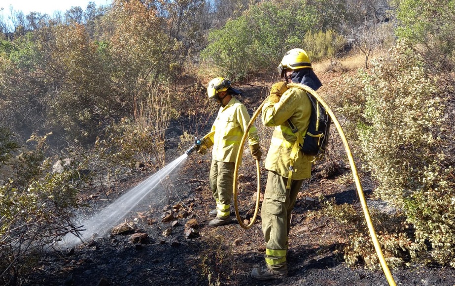 Antonio Sanz desactiva la fase de preemergencia del Plan Infoca por el incendio forestal en Obejo